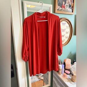 Burnt orange Open Front Cardigan